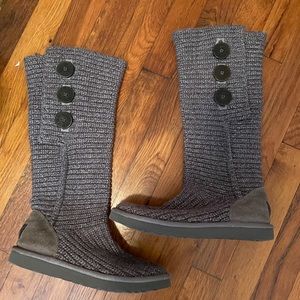UGG Women’s Classic Cardy Boot - Grey - Sz 7